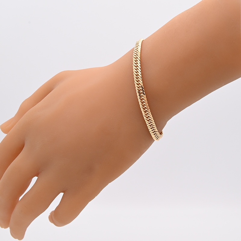 K18 喜平ブレスレット 8面カットトリプル 20.7g 20cm 中古品通販