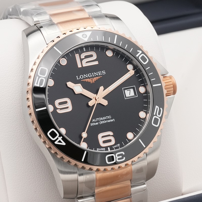 LONGINES ハイドロコンクエスト 41mm ブラック文字盤 Ref.L3.781.3