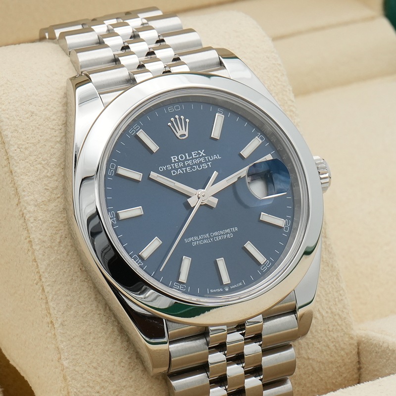 ROLEX デイトジャスト 41 Ref.126300 ブライトブルー文字盤/ジュビリー