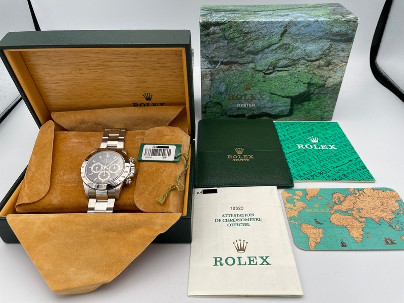 ROLEX コスモグラフ デイトナ 黒文字盤 Ref.16520 (シリアル-A番) 中古 