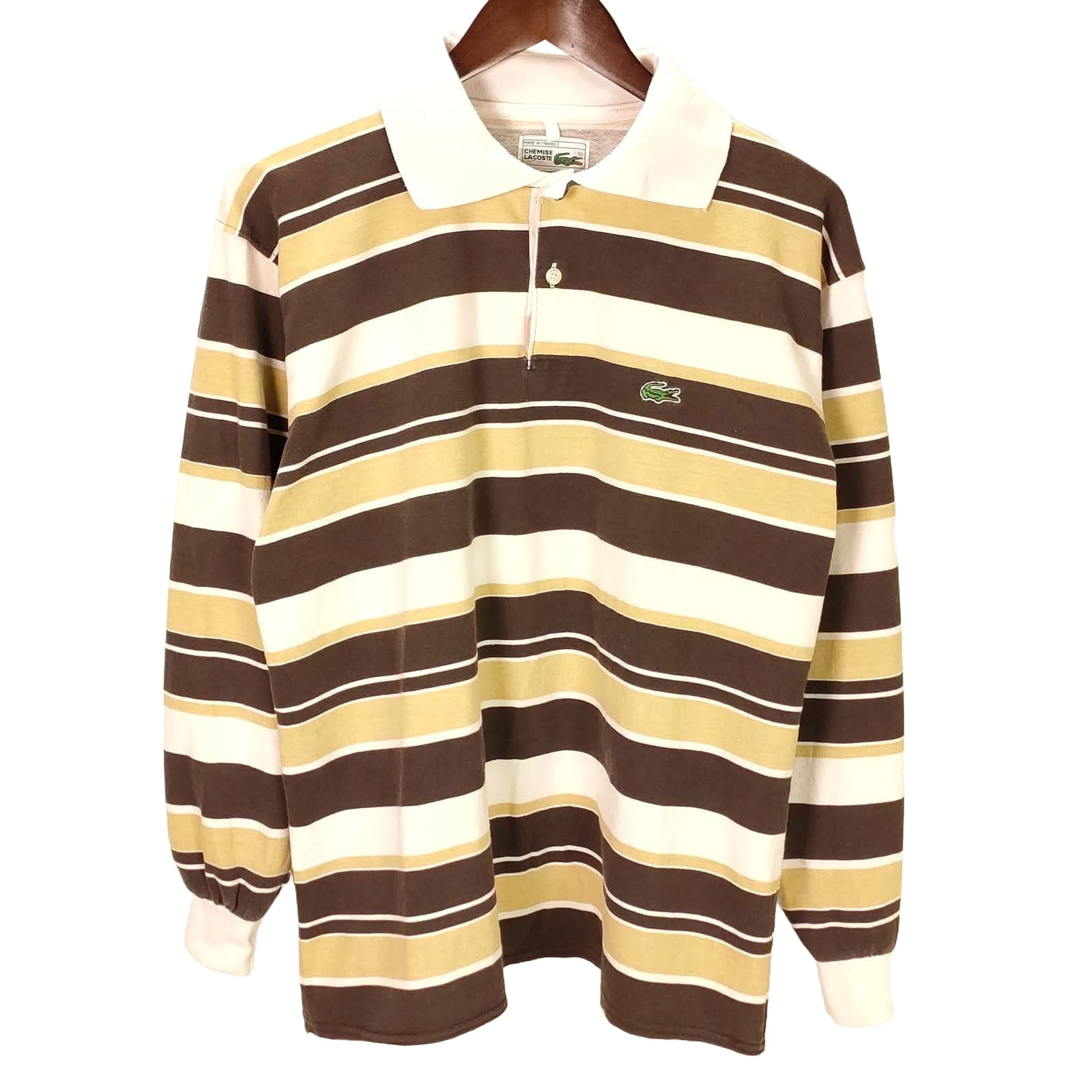 CHEMISE LACOSTEߡ饳 󥰥꡼֥ݥ ե饳 ե饳 ơ made in france š