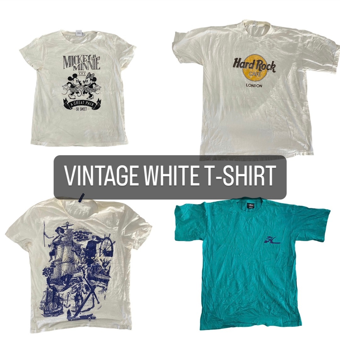 ١ 200ơۥ磻T	Vintage white Tshirt200pcs