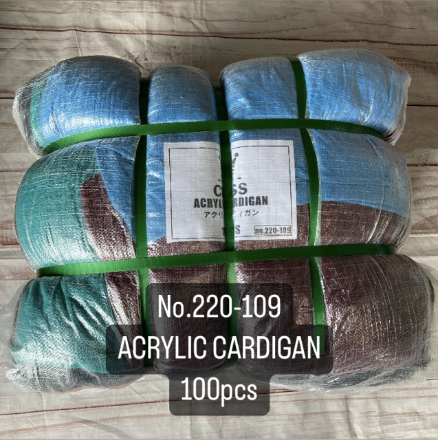 ����١���100�塡������륫���ǥ�����ACRYLIC CARDIGAN��100pcs
