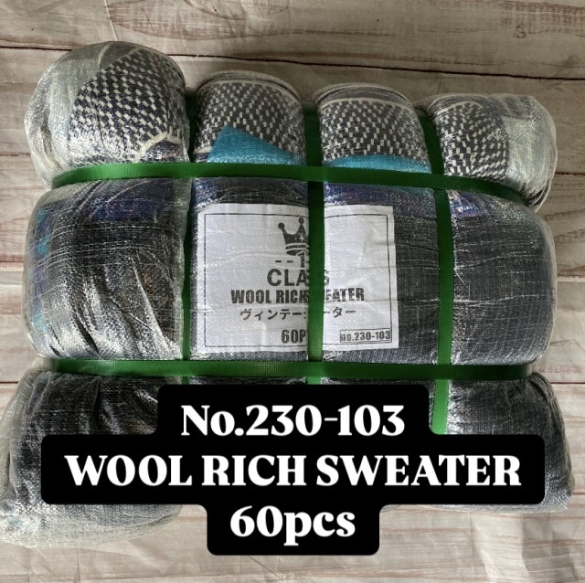 ١60塡ơWOOL RICH SWEATER60pcs