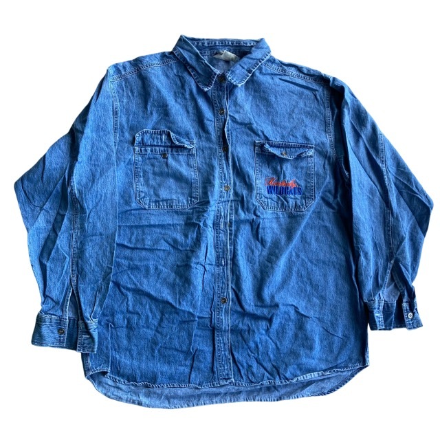 ١100塡֥ɥǥ˥󥰥 BRAND DENIM LONG SHIRT100pcs