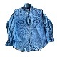 ١100塡֥ɥǥ˥󥰥 BRAND DENIM LONG SHIRT100pcs