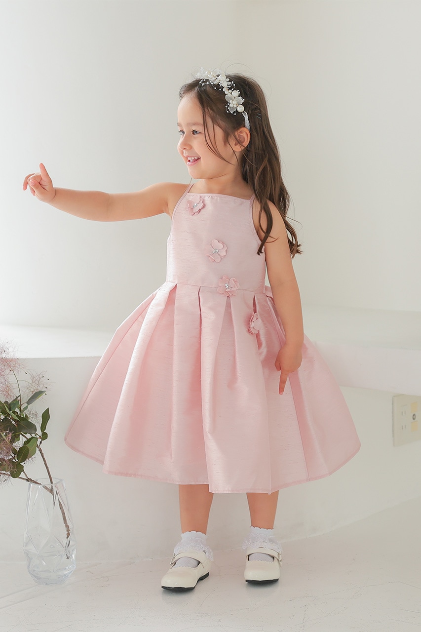 Kids フラワークラッシュデザインドレス 4歳｜結婚式のパーティー
