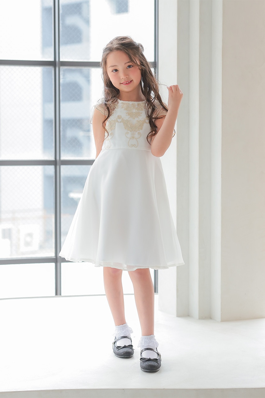 子供ドレス　発表会ドレス　Aラインドレス（リボン付き） ドレス 子供ドレス 発表会 結婚式 フラワーガール ライン