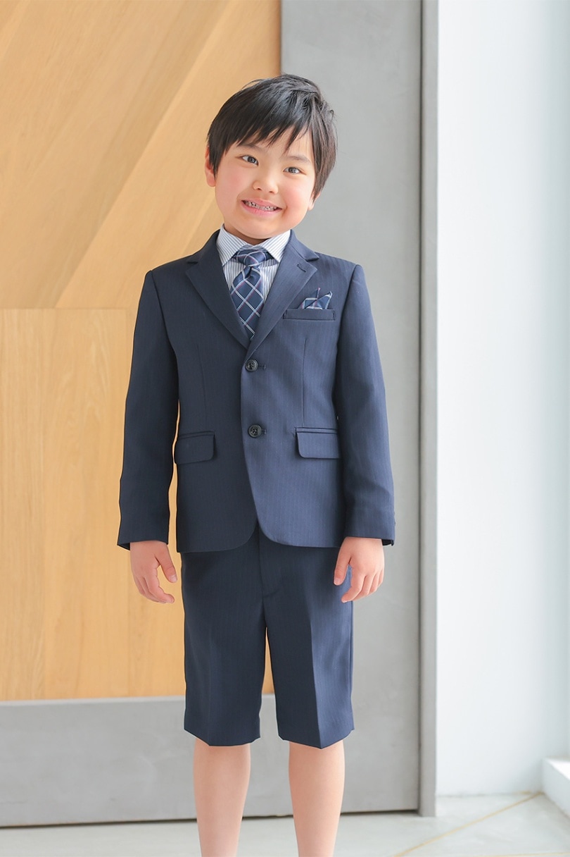 ワンダーファクトリーフォーマル5点セット 170A ストライプ 卒業