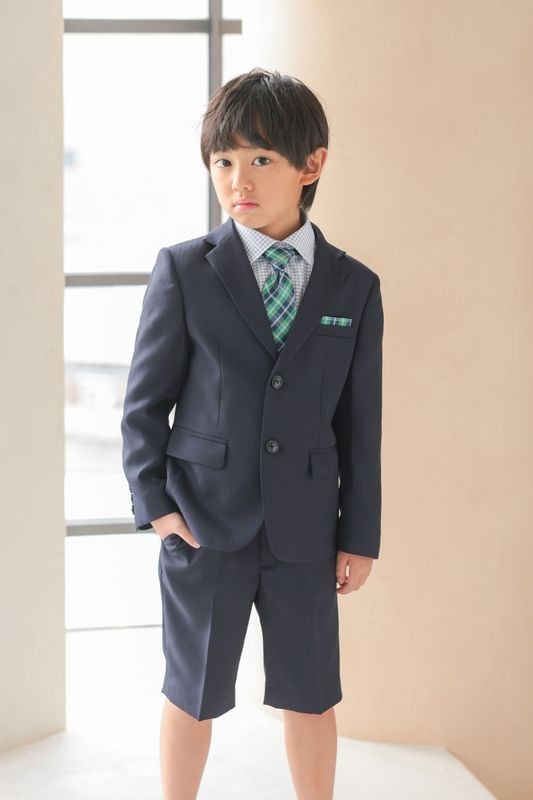 Boys ストライプフォーマルスーツ ネイビー 120cm(シャツ/ジャケット