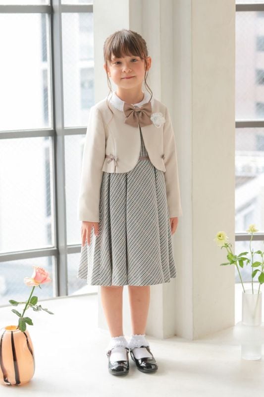 Girls �֥饦���դ���ܥ�����å����󥵥�֥� 120cm(���ԡ���/�֥饦��/�ܥ��/��ܥ�/����������5�����å�)