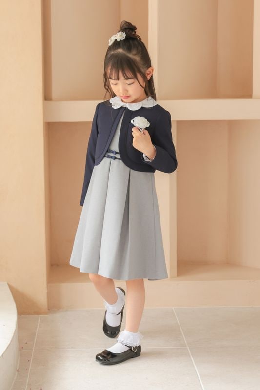 Girls �֥饦���դ�������ߥ��󥵥�֥� 115cm(���ԡ���/�֥饦��/�ܥ��/����������4�����å�)