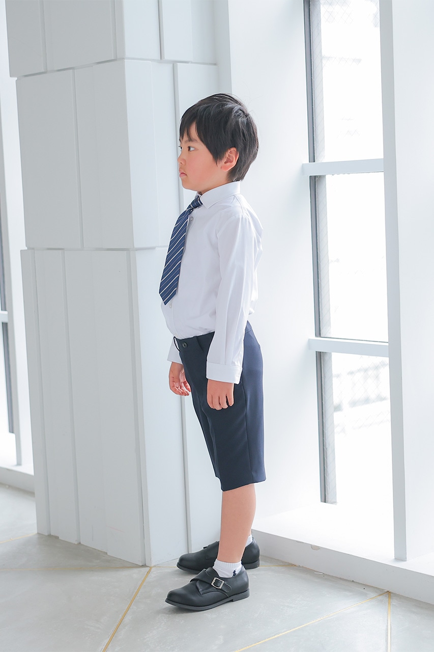 子どもフォーマルスーツ ネイビー 120cm ローファー付き