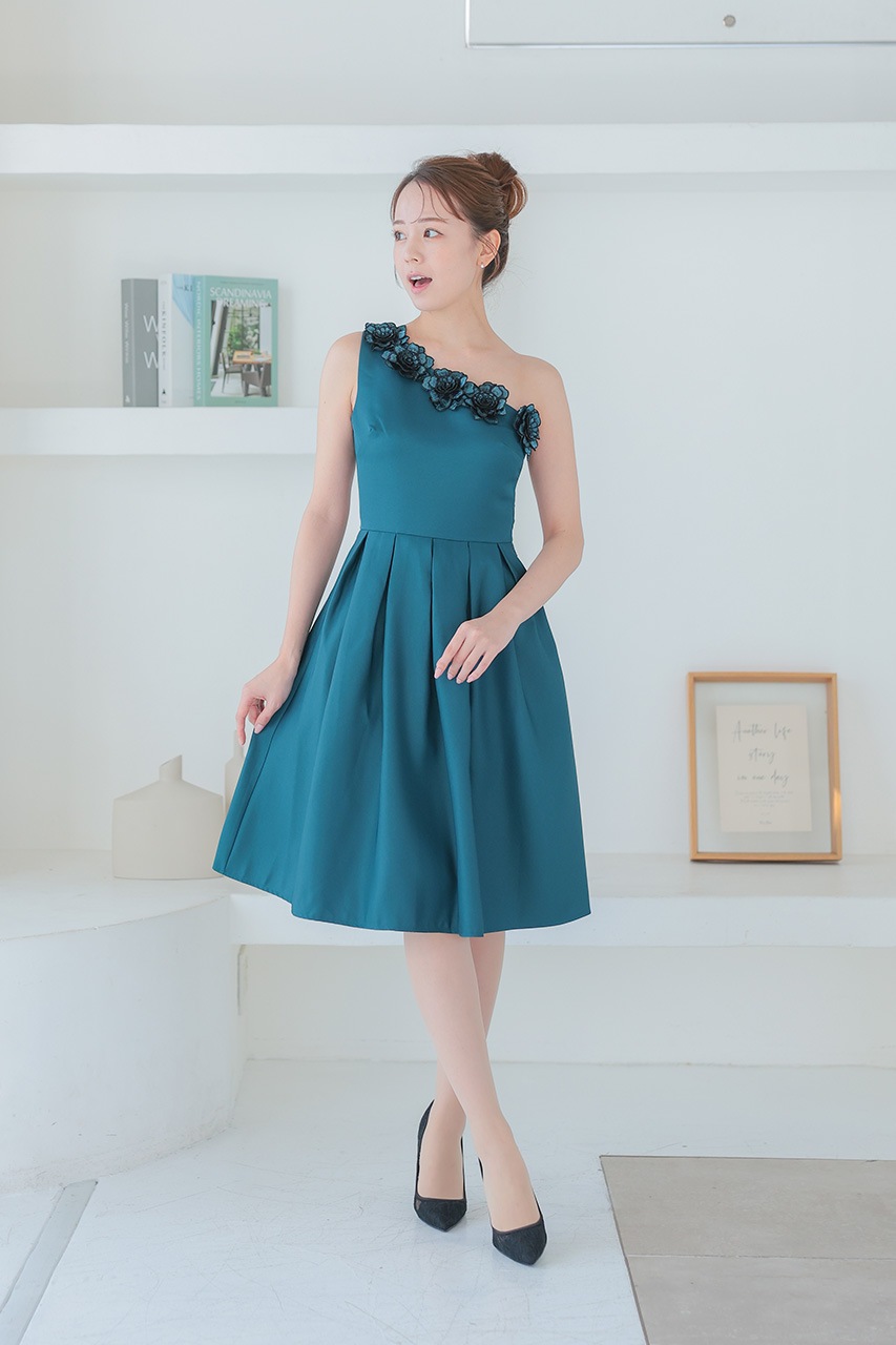 BLUE ROSE 薔薇装飾 パーティー ドレス　X4001 BLUE ROSE 薔薇装飾 パーティー ドレス X4001 レディース