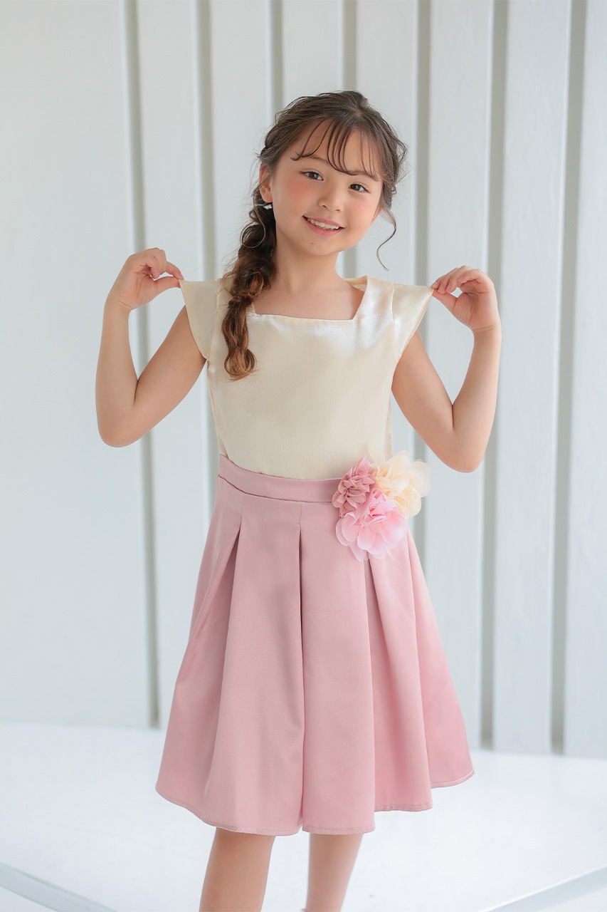 【専用▶︎のん☆様】ピンクの刺繍入りフォーマルドレス 130 送料無料【目玉セール】【再入荷なし・在庫限り】花刺繍チュール
