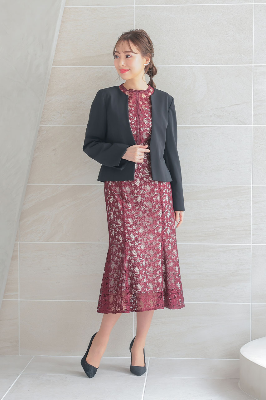 人気✨ベイジ ノーカラージャケット RUTH VERY掲載品 ブラック NEW CLOSET ノーカラージャケット |アウター・ジャケット | WAKO