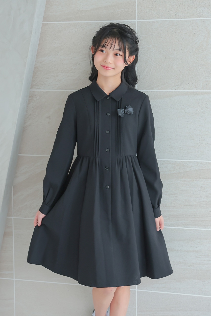 Girls タックリボンフォーマルワンピース 140cm｜結婚式のパーティー