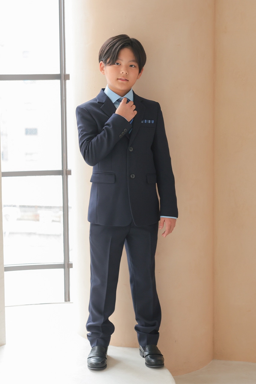 子どもフォーマルスーツ ネイビー 120cm ローファー付き 子ども