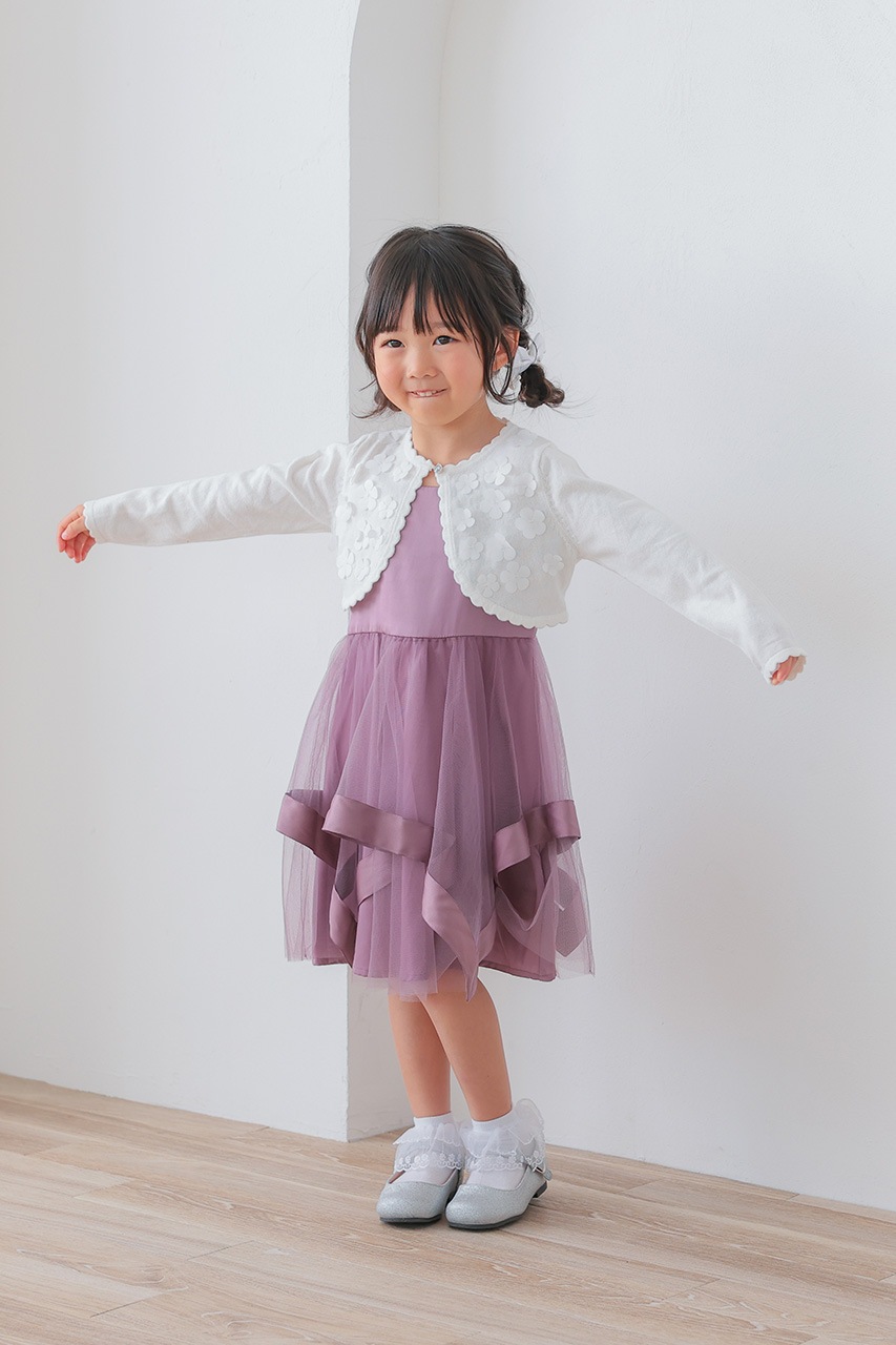 メゾピアノ　セレモニー　ドレス　ボレロ　120 セット メゾ ピアノオリジナルセレモニードレス】お宮参り・百日祝い