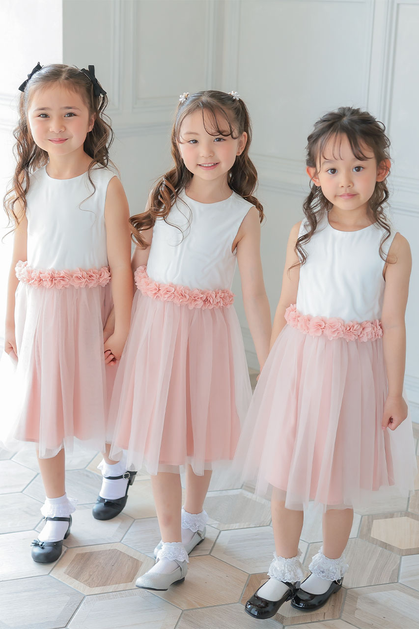 チュチュドレス ホワイト ピンク Chi Chi Girls 3Dフローラルチュチュドレス 3-6歳 CG9854PK