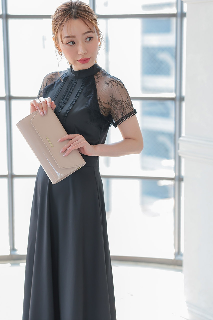 CHANEL ベージュ エナメル パーティーバッグ niana パーティー ハンドバッグ パーティーバッグ サテン メタル