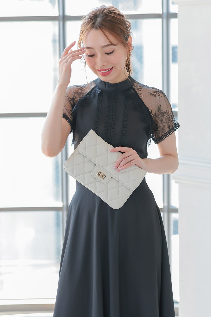 キルティングパーティーバッグ｜結婚式のパーティードレスなら