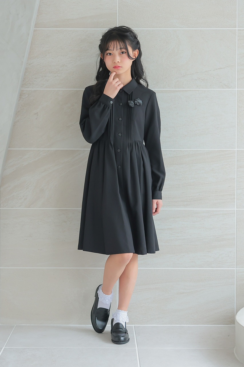 Girls タックリボンフォーマルワンピース 150cm|結婚式のパーティー 