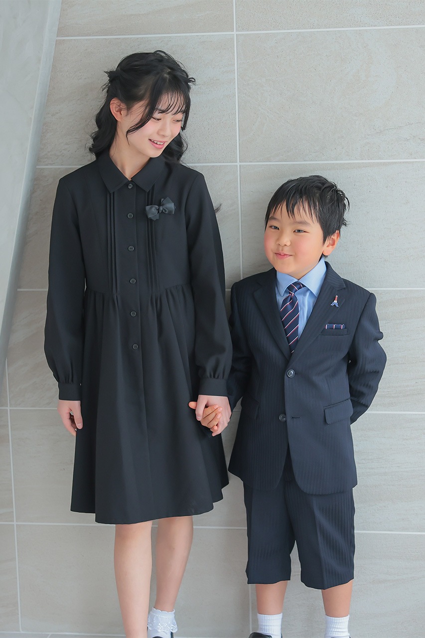 Girls タックリボンフォーマルワンピース 160cm｜結婚式のパーティー