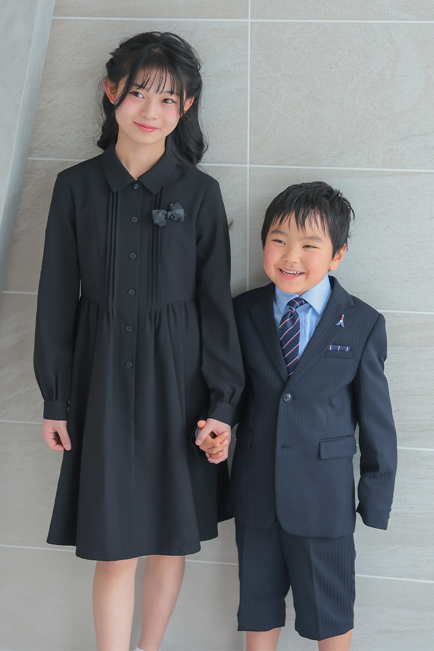 Girls タックリボンフォーマルワンピース 160cm｜結婚式のパーティー