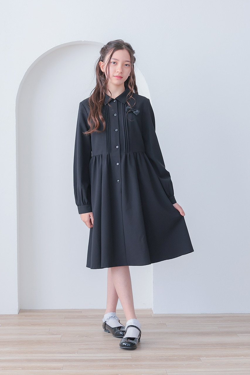 Girls タックリボンフォーマルワンピース 160cm｜結婚式のパーティー