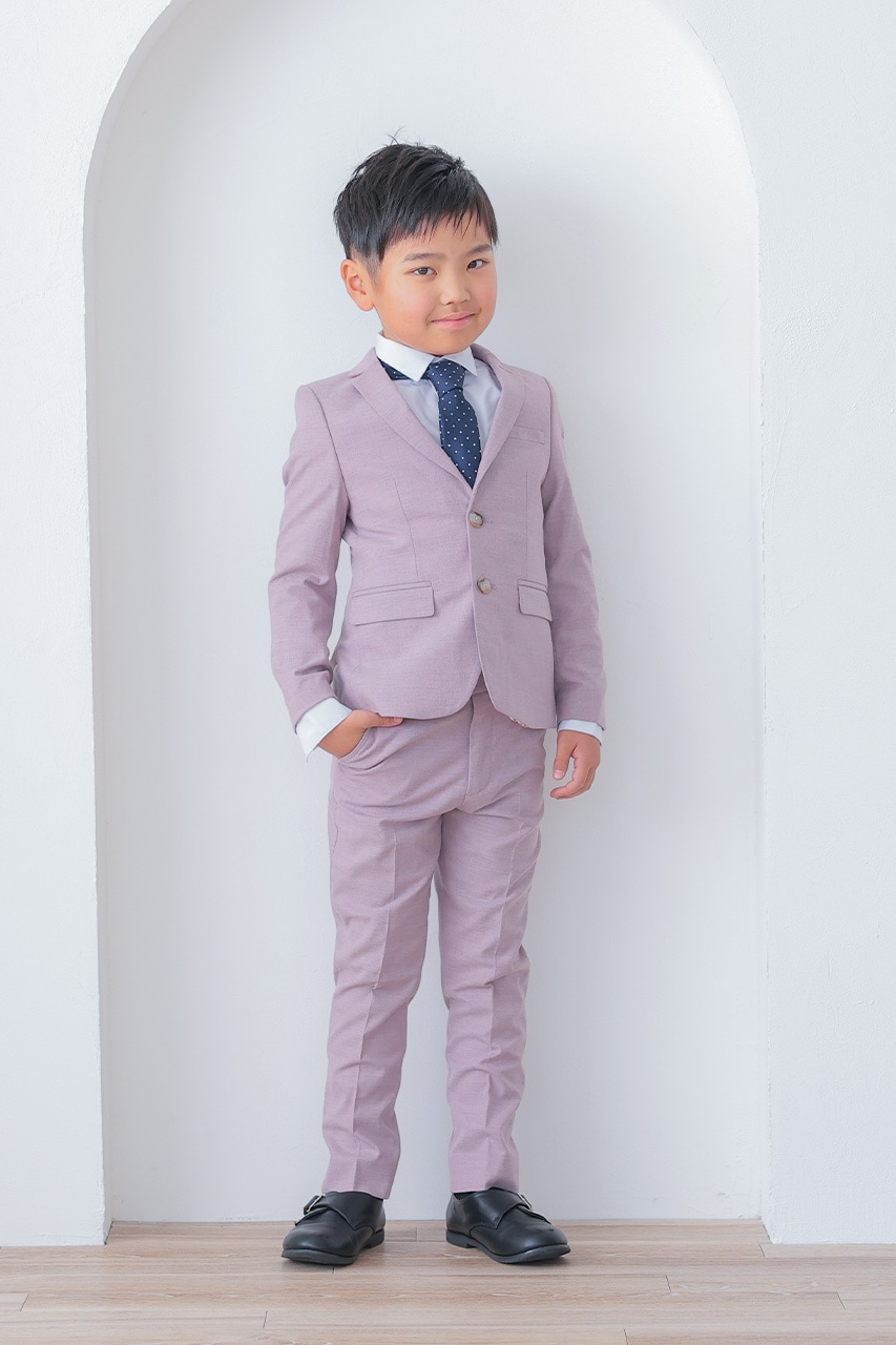 Boys フランネルジャケットスーツセット ピンク 120cm(シャツ