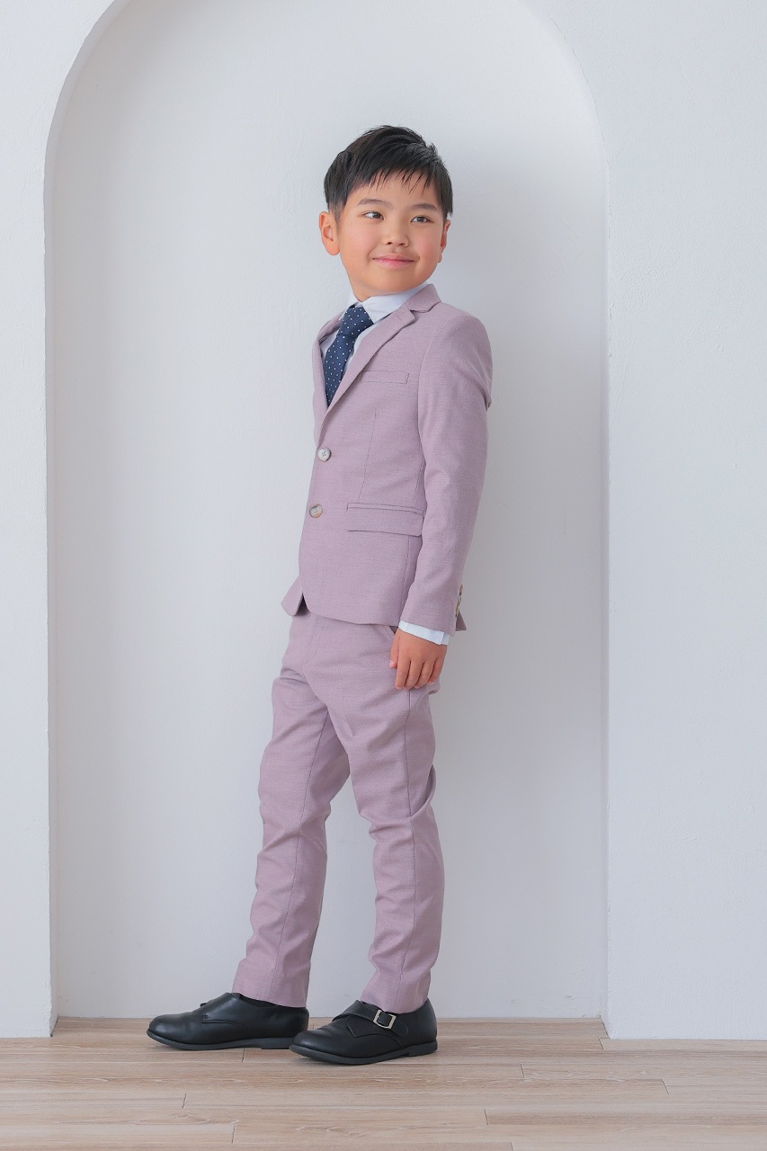 Boys フランネルジャケットスーツセット ピンク 120cm(シャツ