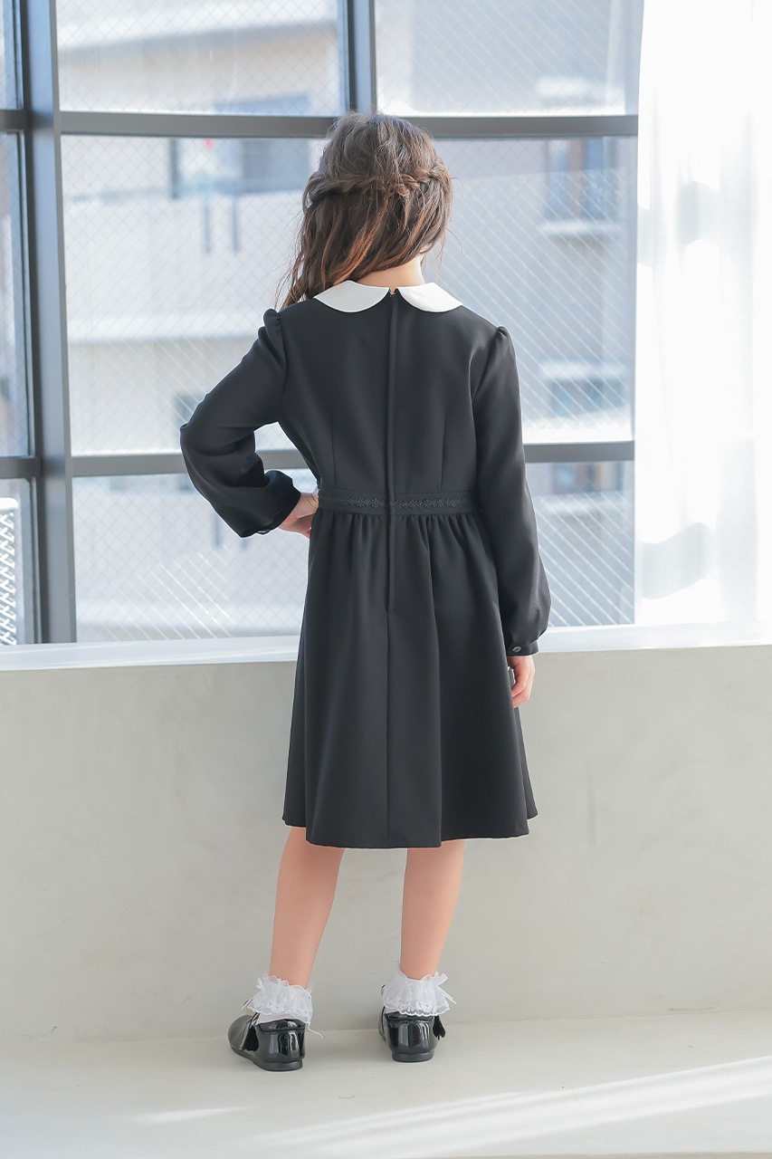 Girls 白襟フォーマルワンピース 110cm｜結婚式のパーティー