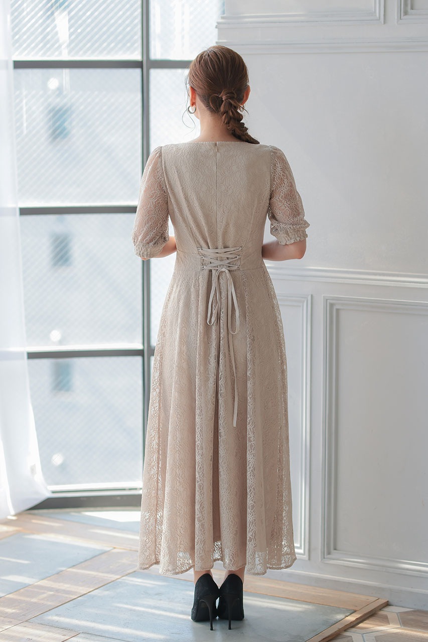 エメアクリット バックレースアップホルターネックワンピース 高級パーティードレス 楽天市場】レースワンピース 襟付き ホルターネック パーティー