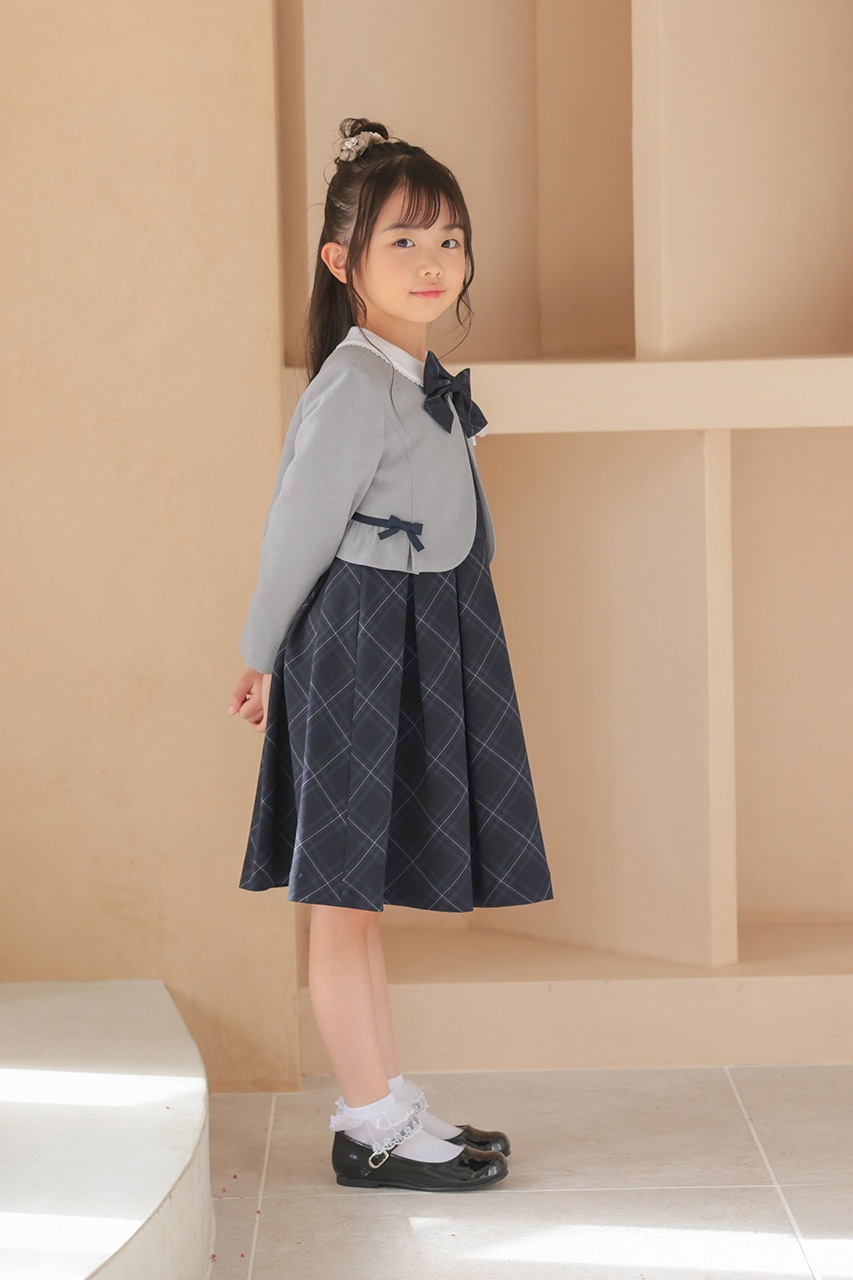 Girls �֥饦���դ���ܥ�����å����󥵥�֥� 120cm(���ԡ���/�֥饦��/�ܥ��/��ܥ�/����������5�����å�)