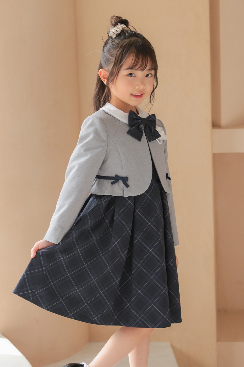 Girls �֥饦���դ���ܥ�����å����󥵥�֥� 120cm(���ԡ���/�֥饦��/�ܥ��/��ܥ�/����������5�����å�)