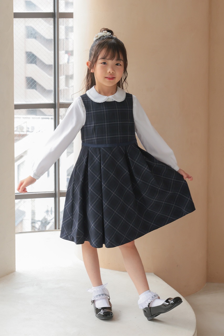 Girls �֥饦���դ���ܥ�����å����󥵥�֥� 120cm(���ԡ���/�֥饦��/�ܥ��/��ܥ�/����������5�����å�)