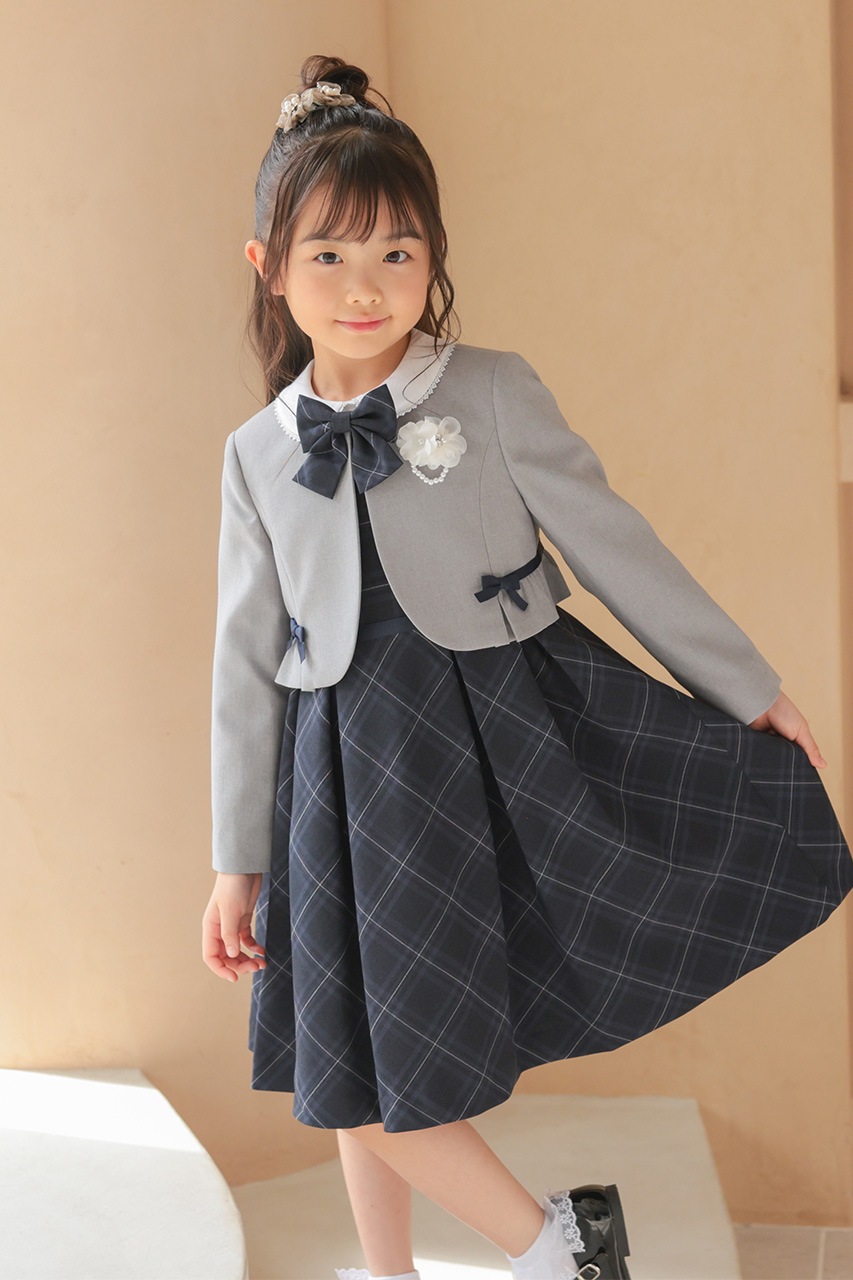 Girls �֥饦���դ���ܥ�����å����󥵥�֥� 120cm(���ԡ���/�֥饦��/�ܥ��/��ܥ�/����������5�����å�)