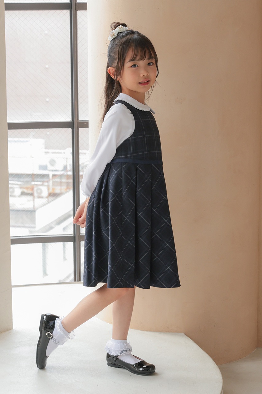 Girls �֥饦���դ���ܥ�����å����󥵥�֥� 120cm(���ԡ���/�֥饦��/�ܥ��/��ܥ�/����������5�����å�)