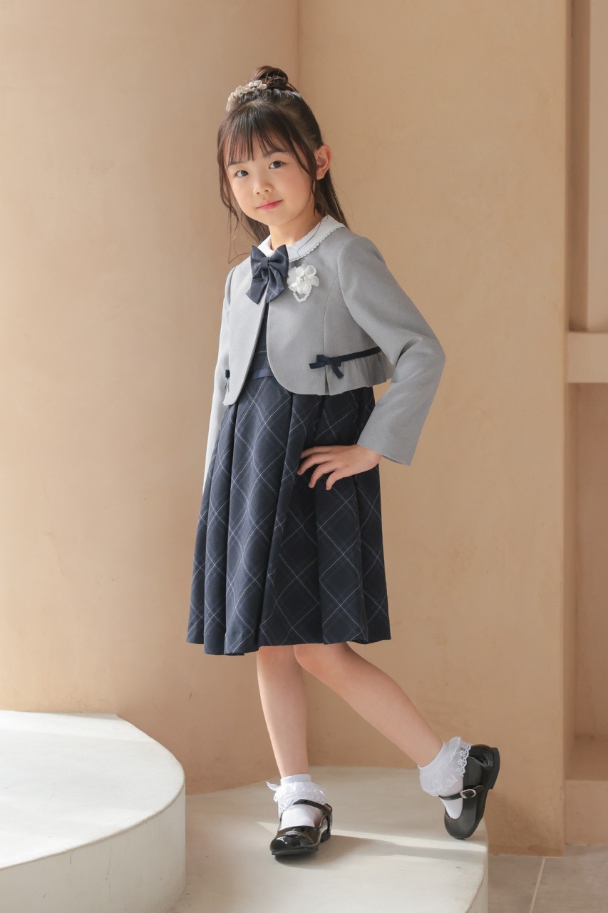 Girls �֥饦���դ���ܥ�����å����󥵥�֥� 120cm(���ԡ���/�֥饦��/�ܥ��/��ܥ�/����������5�����å�)