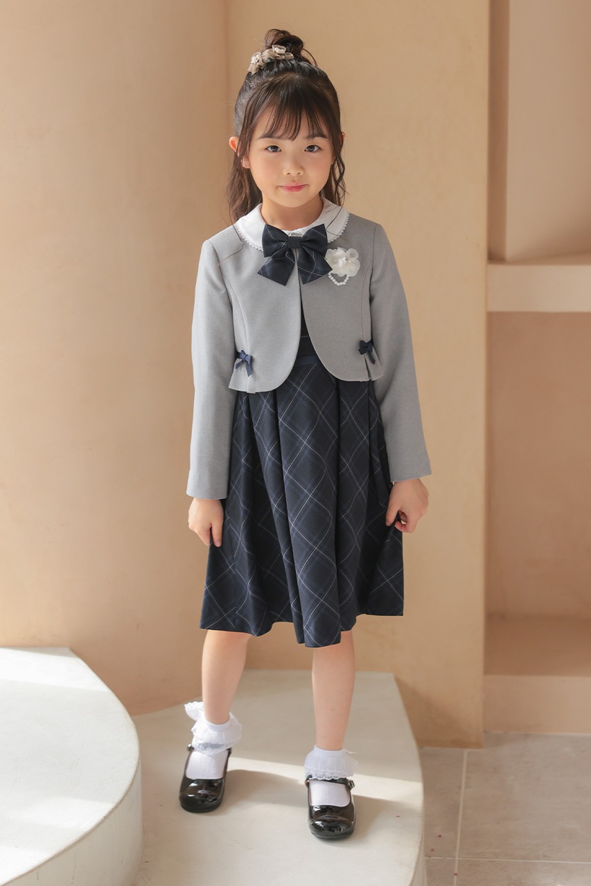 Girls �֥饦���դ���ܥ�����å����󥵥�֥� 120cm(���ԡ���/�֥饦��/�ܥ��/��ܥ�/����������5�����å�)