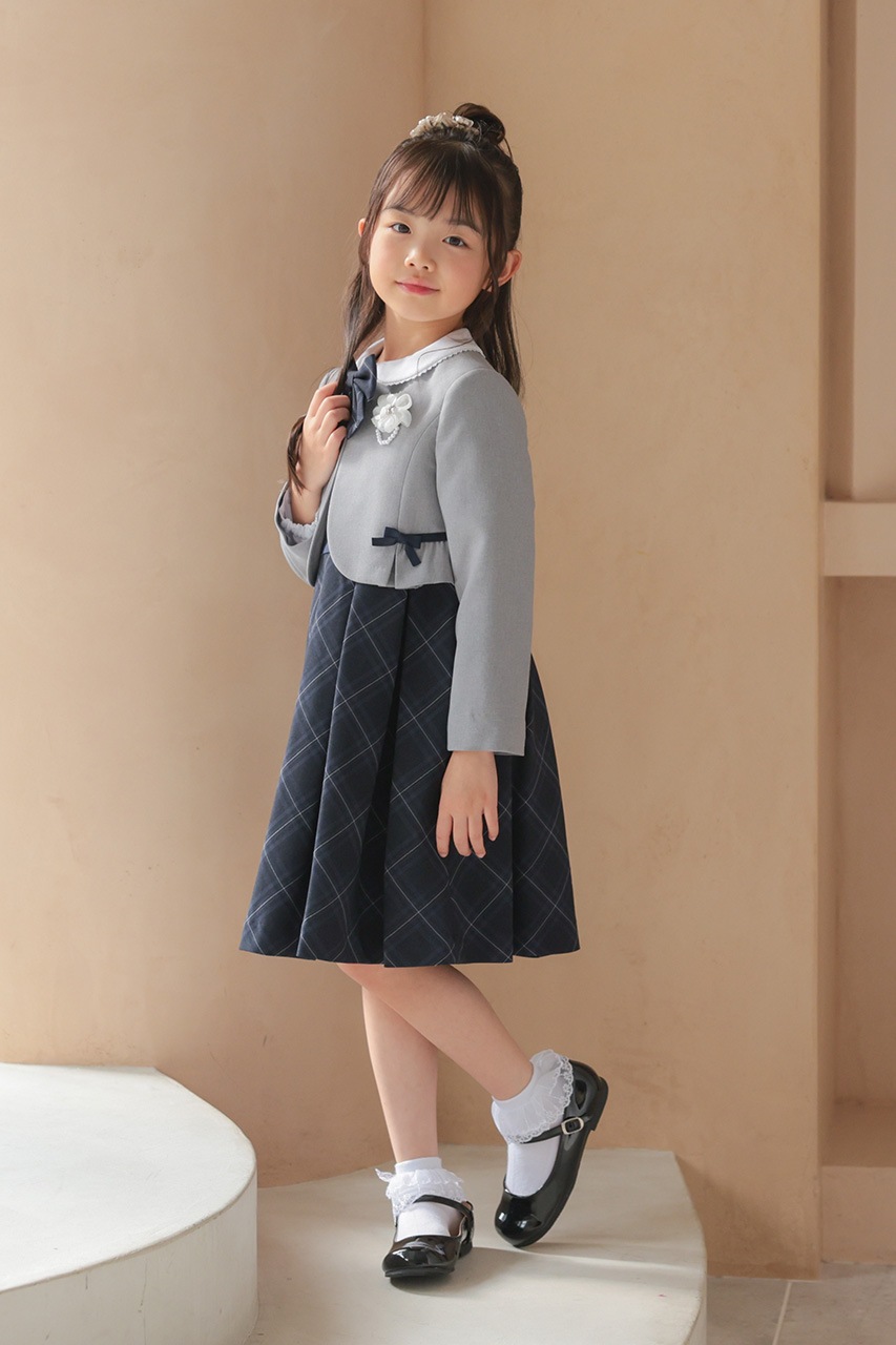 Girls �֥饦���դ���ܥ�����å����󥵥�֥� 120cm(���ԡ���/�֥饦��/�ܥ��/��ܥ�/����������5�����å�)