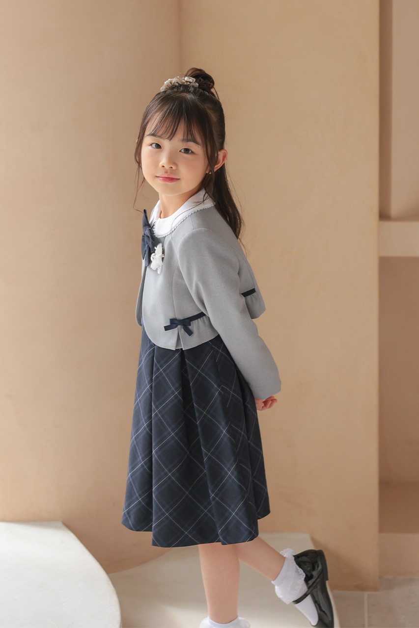 Girls �֥饦���դ���ܥ�����å����󥵥�֥� 120cm(���ԡ���/�֥饦��/�ܥ��/��ܥ�/����������5�����å�)