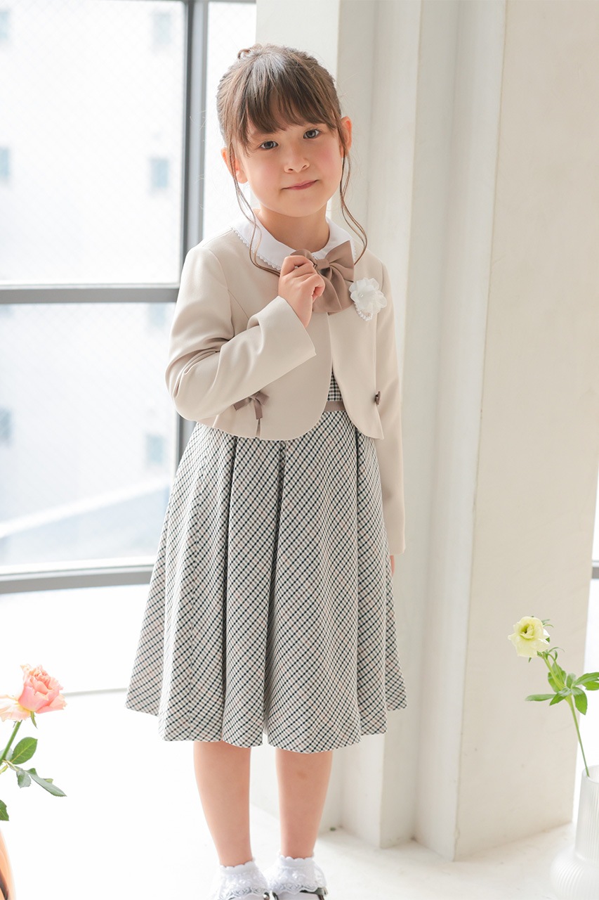 Girls �֥饦���դ���ܥ�����å����󥵥�֥� 120cm(���ԡ���/�֥饦��/�ܥ��/��ܥ�/����������5�����å�)