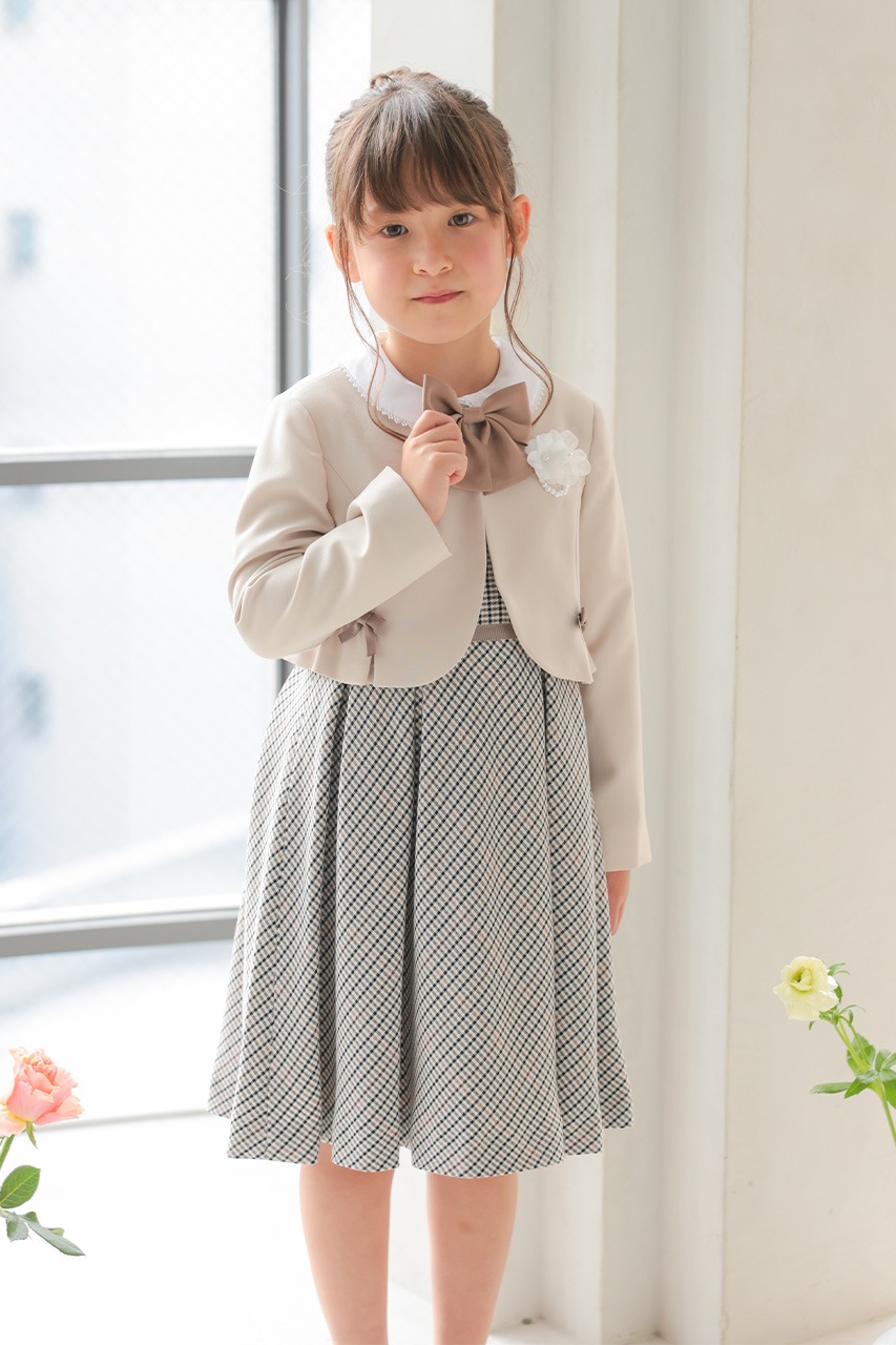 Girls �֥饦���դ���ܥ�����å����󥵥�֥� 120cm(���ԡ���/�֥饦��/�ܥ��/��ܥ�/����������5�����å�)