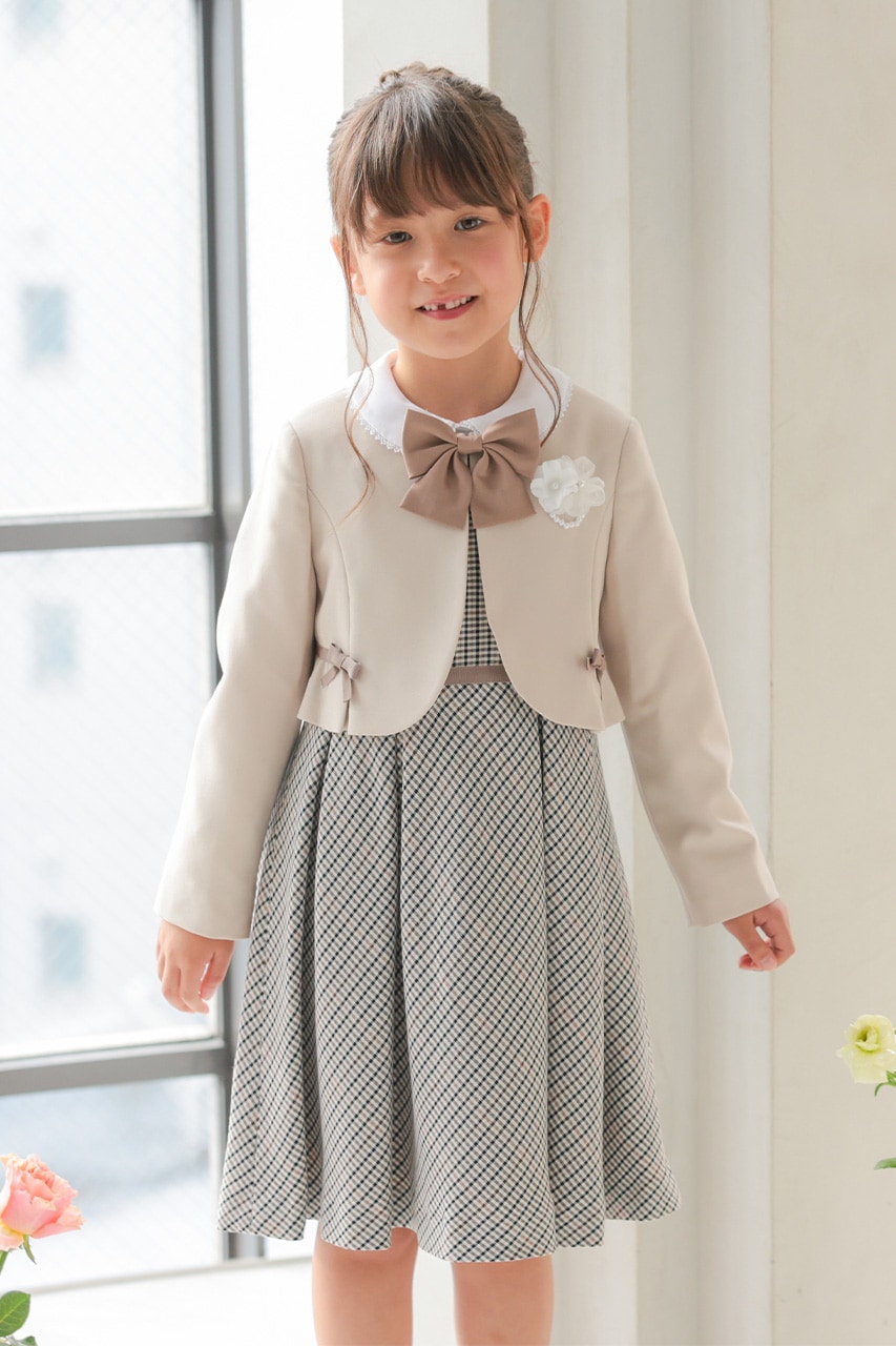 Girls �֥饦���դ���ܥ�����å����󥵥�֥� 120cm(���ԡ���/�֥饦��/�ܥ��/��ܥ�/����������5�����å�)