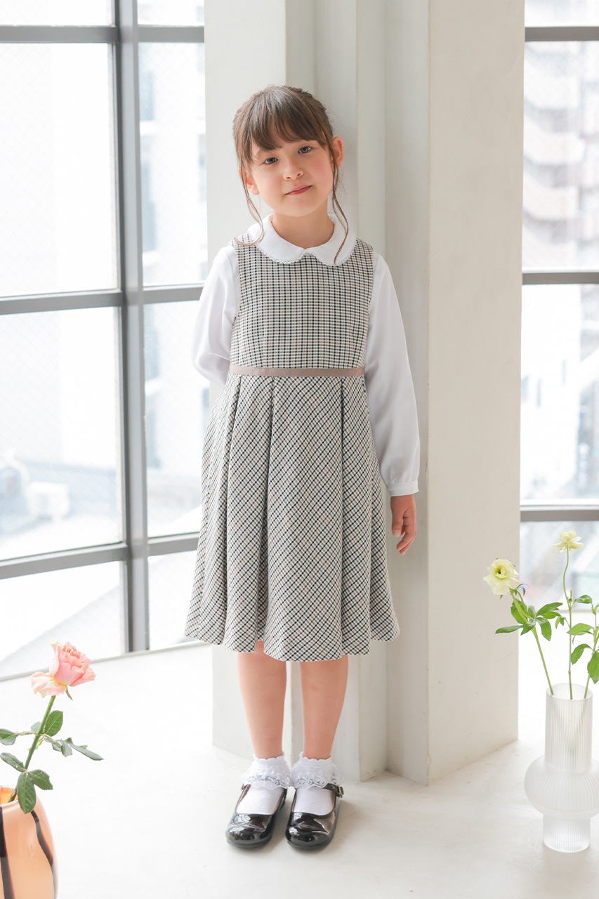 Girls �֥饦���դ���ܥ�����å����󥵥�֥� 120cm(���ԡ���/�֥饦��/�ܥ��/��ܥ�/����������5�����å�)