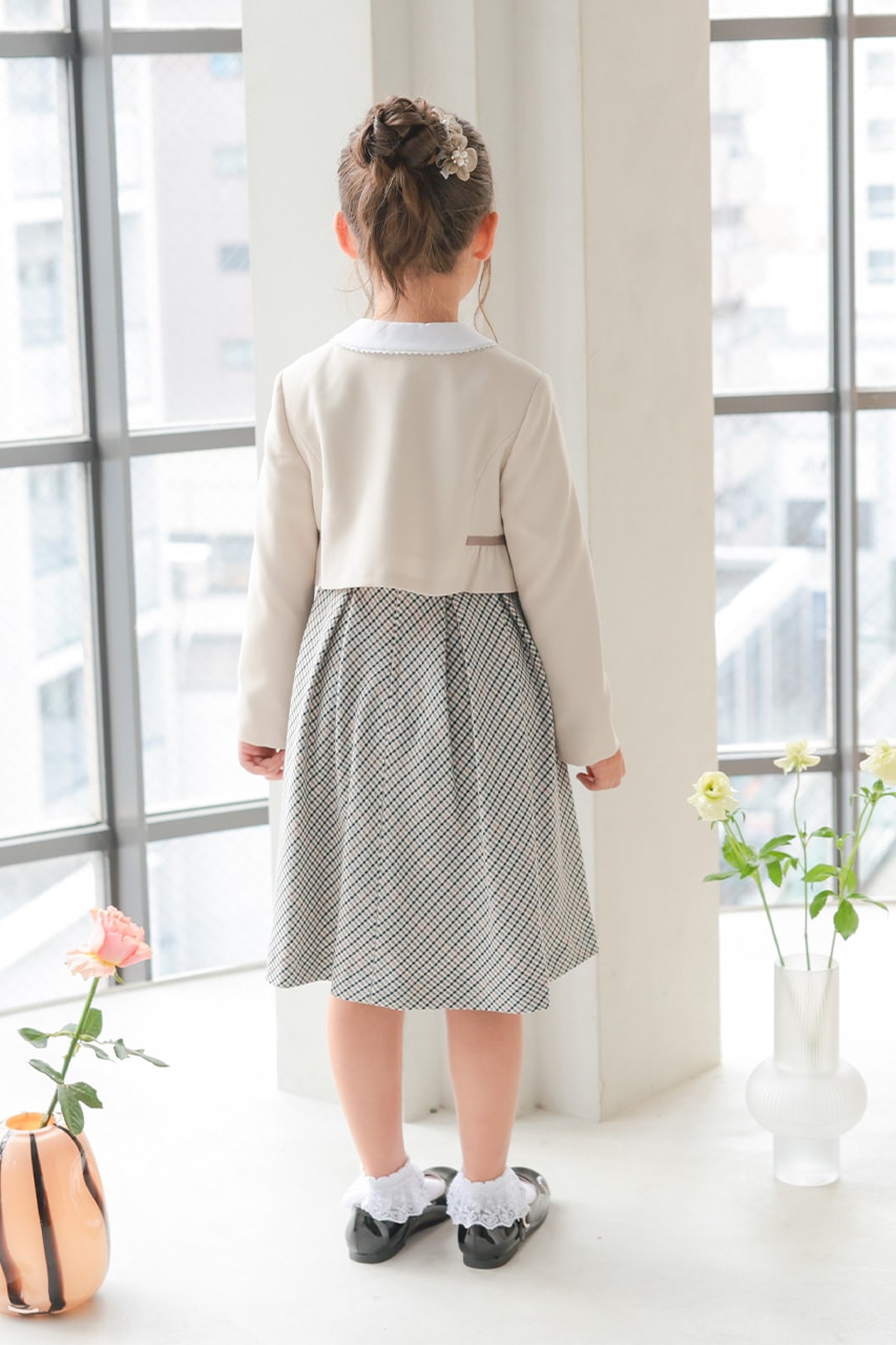 Girls �֥饦���դ���ܥ�����å����󥵥�֥� 120cm(���ԡ���/�֥饦��/�ܥ��/��ܥ�/����������5�����å�)