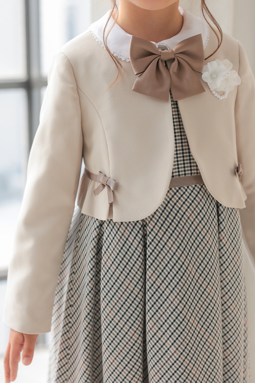 Girls �֥饦���դ���ܥ�����å����󥵥�֥� 120cm(���ԡ���/�֥饦��/�ܥ��/��ܥ�/����������5�����å�)