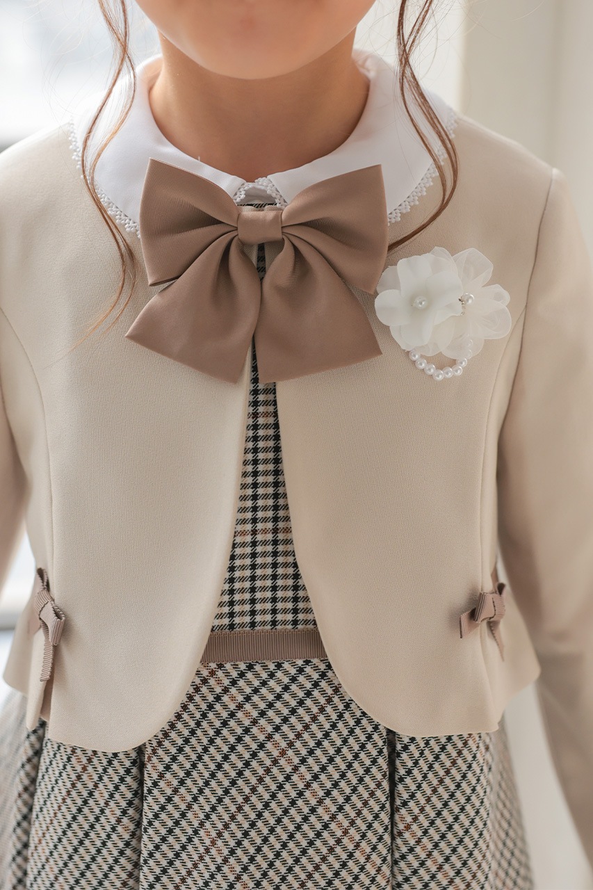 Girls �֥饦���դ���ܥ�����å����󥵥�֥� 120cm(���ԡ���/�֥饦��/�ܥ��/��ܥ�/����������5�����å�)